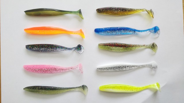 やわらか素材　シャッドテール　ワーム　9cm　4.2g　60本セット　10色　根魚　ロックフィッシュ　ブラックバス　ヒラメ　マゴチ　L645｜au  PAY マーケット